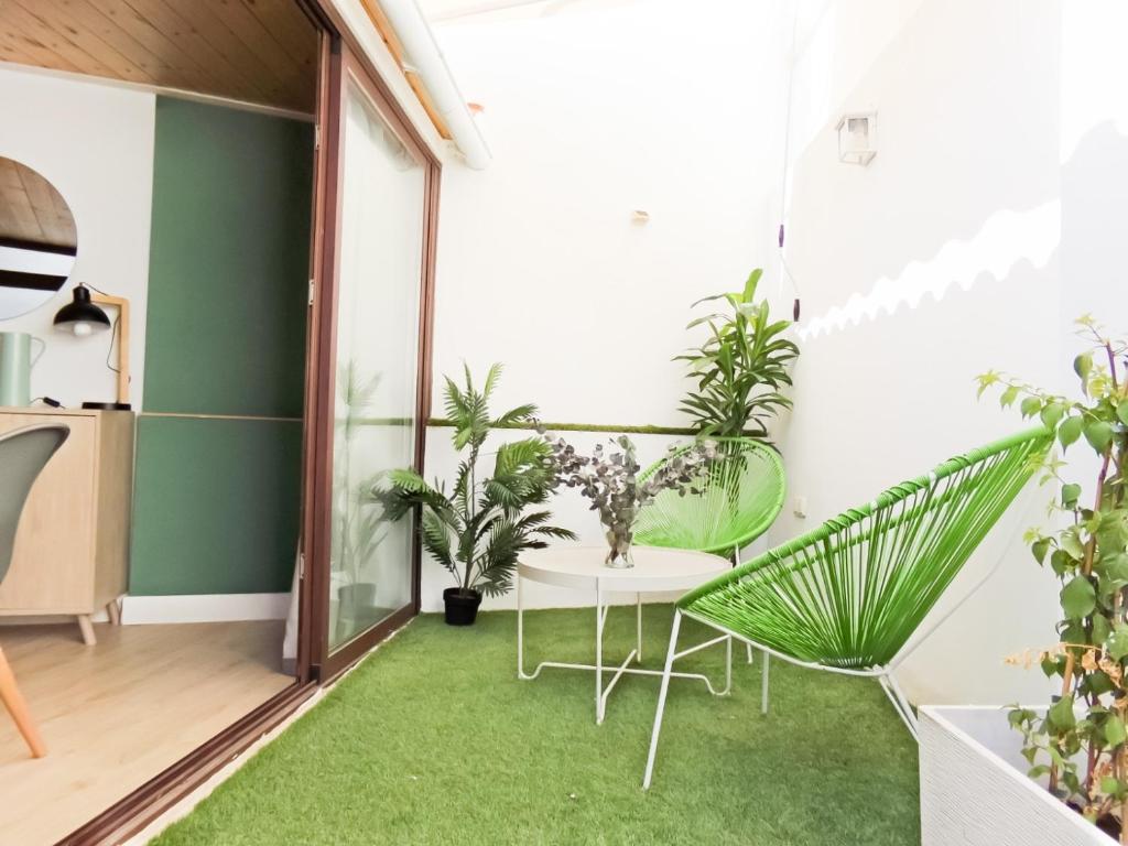 Vonkajšia záhrada v ubytovaní The Loft Deluxe