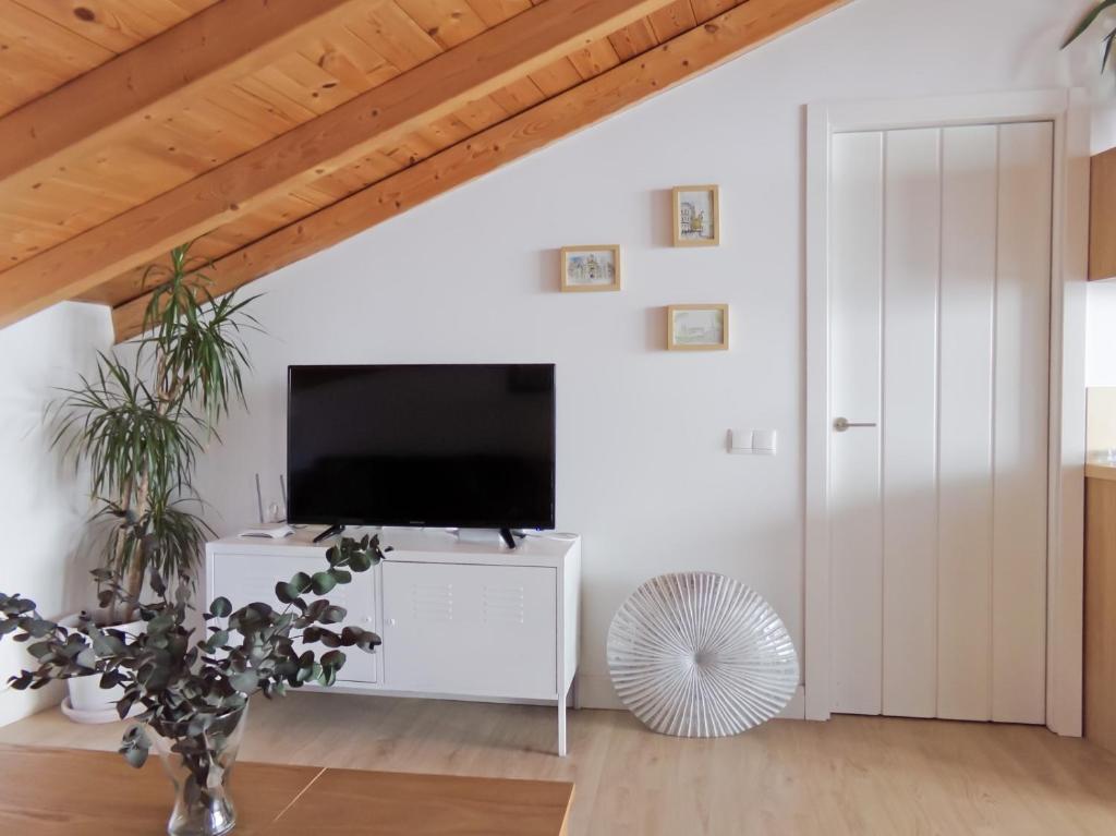 Televízia a/alebo spoločenská miestnosť v ubytovaní The Loft Deluxe