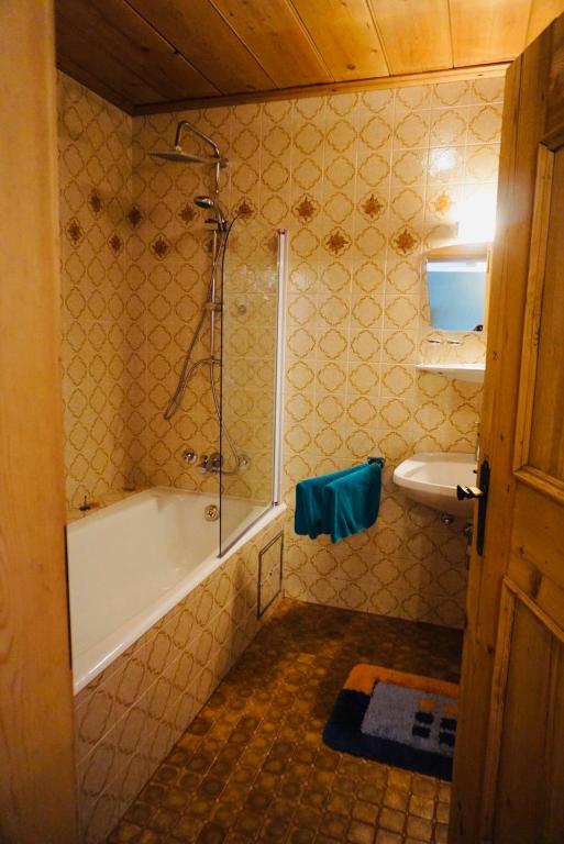 Kúpeľňa v ubytovaní Angererhof