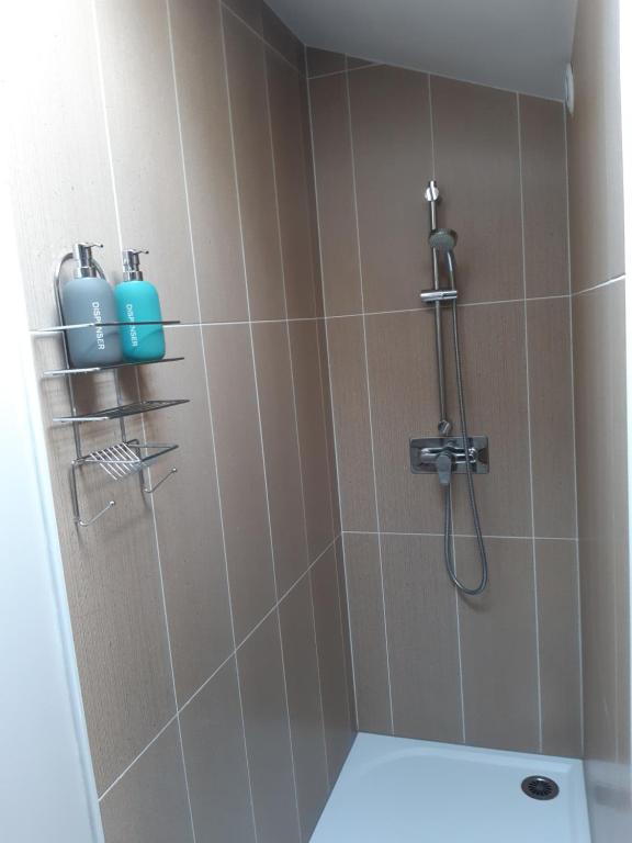 Koupelna v ubytování Ty'Galis