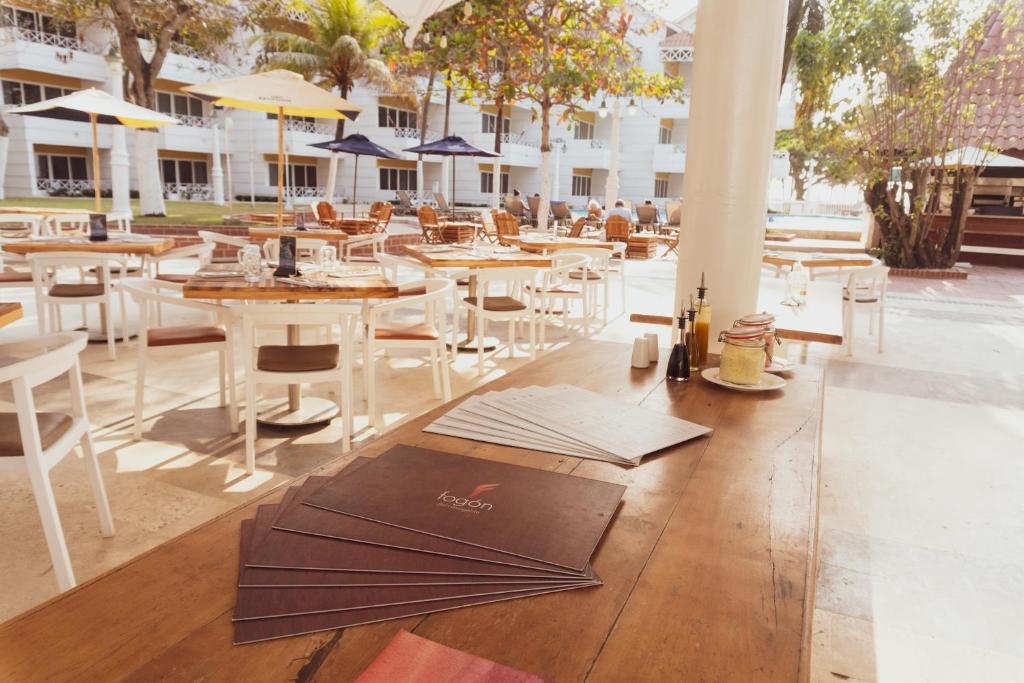 Restaurace v ubytování Hotel Las Americas Casa de Playa