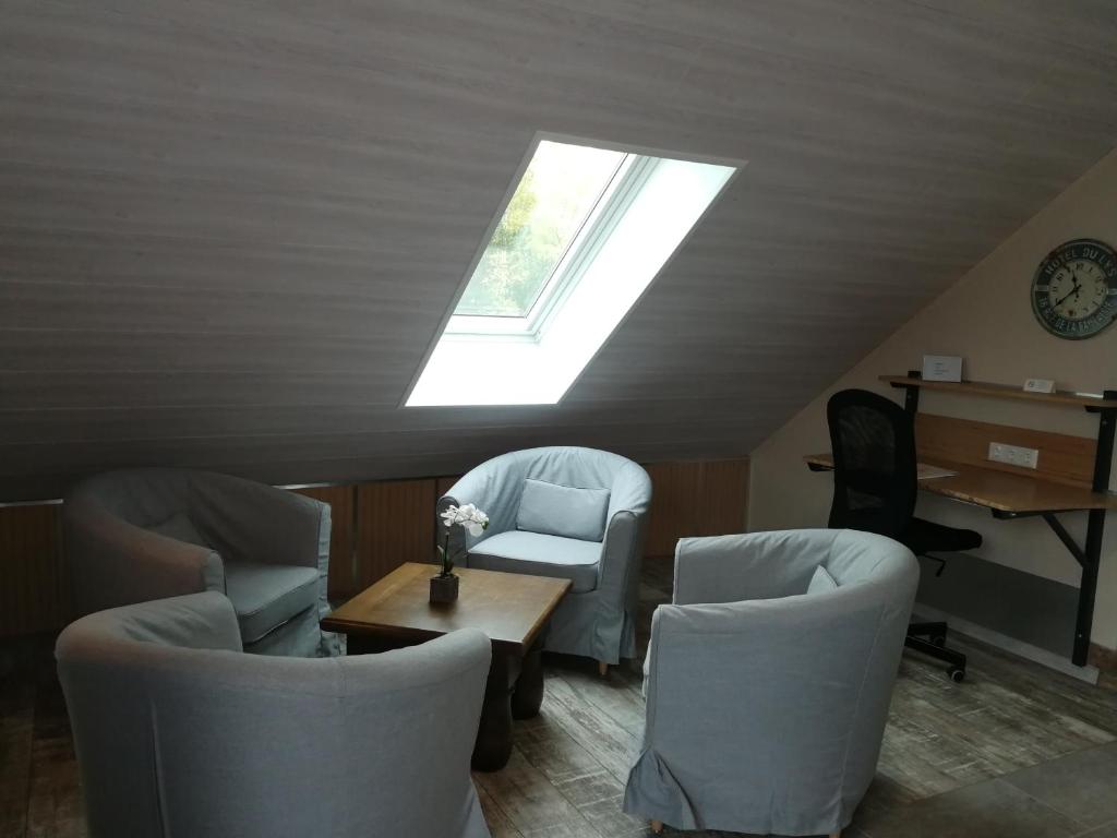 Posezení v ubytování Apartmenthaus in Walle