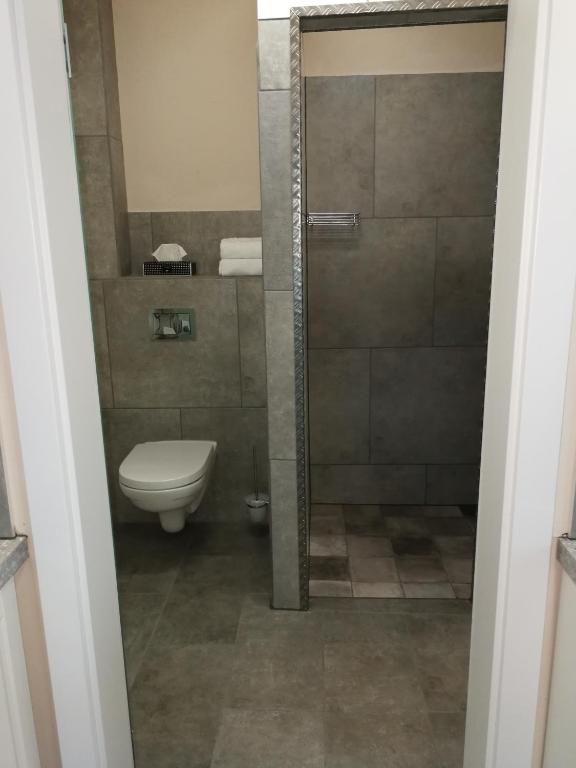 Koupelna v ubytování Apartmenthaus in Walle