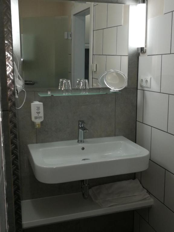 Koupelna v ubytování Apartmenthaus in Walle