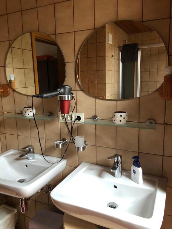 Koupelna v ubytování Gästehaus Isler