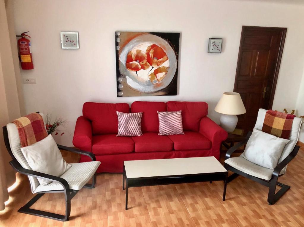 Posezení v ubytování Casas del Sol CANDESA
