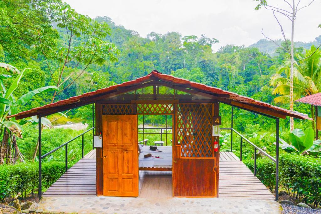 Zahrada ubytování Pacuare River Lodge