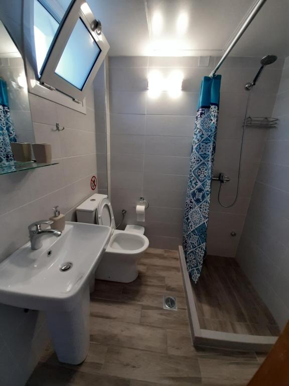 Koupelna v ubytování Central Mark Loft