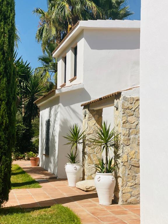 Vonkajšia záhrada v ubytovaní Finca Mil Estrellas