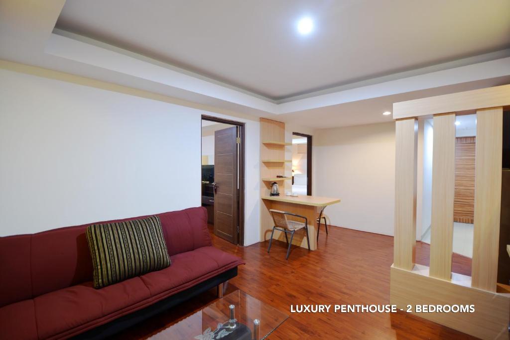 Posezení v ubytování Kasira Residence