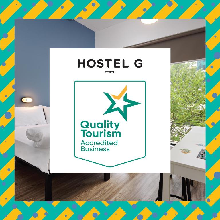 Certifikát, hodnocení, plakát nebo jiný dokument vystavený v ubytování Hostel G Perth