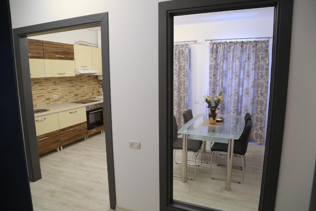 Kuchyň nebo kuchyňský kout v ubytování Ansamblul rezidential Phoenix