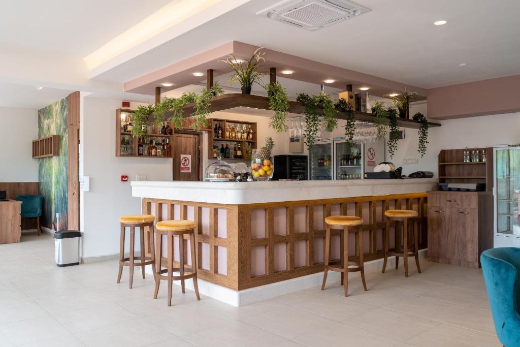Kuchyň nebo kuchyňský kout v ubytování Hotel RIO VERDE