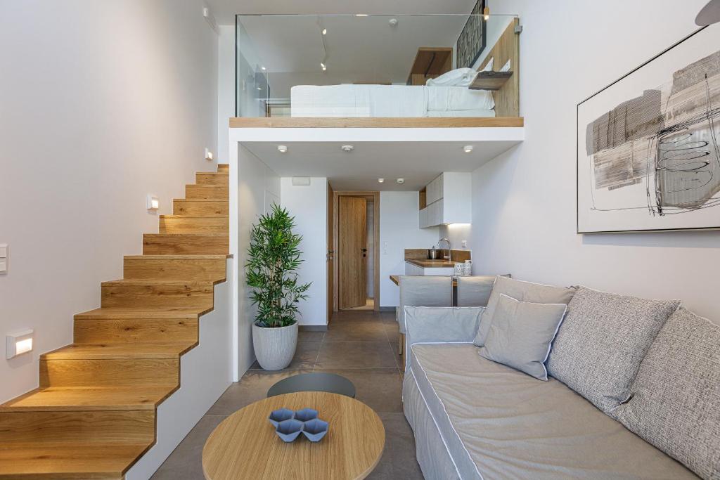 Posezení v ubytování North Coast Seaside Suites