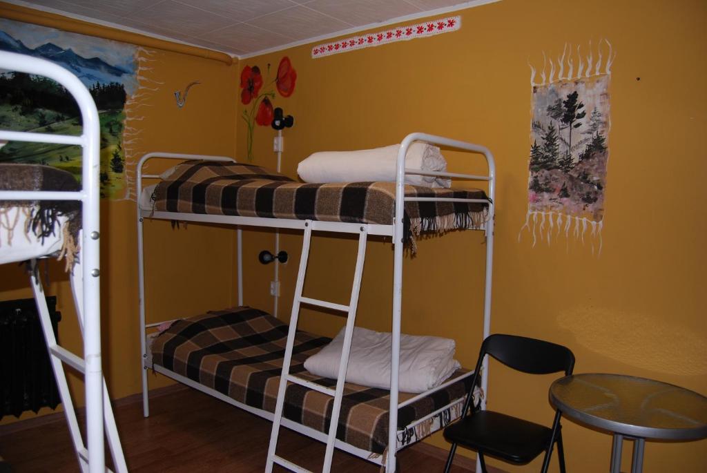 Palanda nebo palandy na pokoji v ubytování Sweetdream Hostel