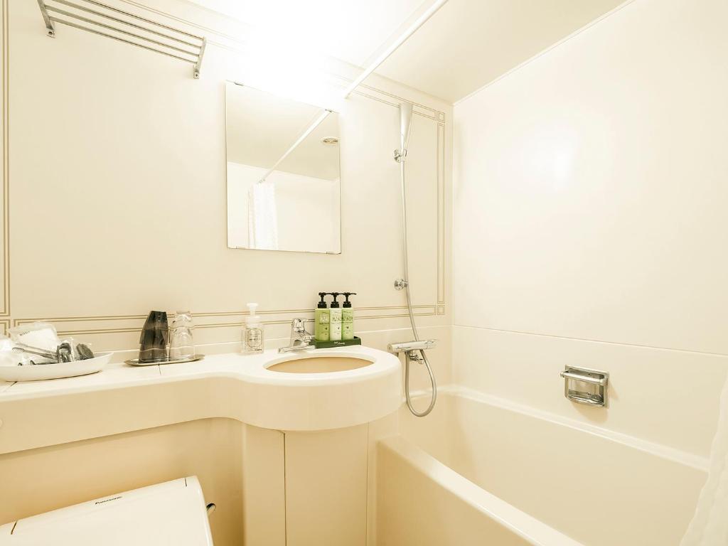 Koupelna v ubytování Hotel Areaone Tokai