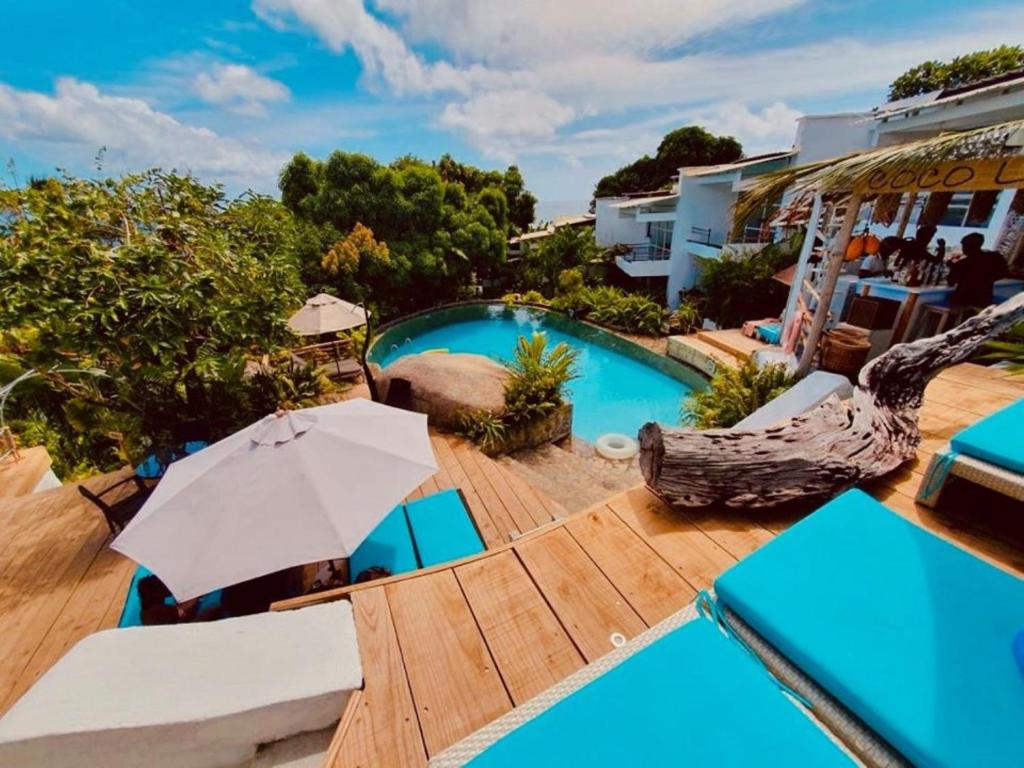 Bazén v ubytování Bliss Boutique Hotel Seychelles nebo v jeho okolí