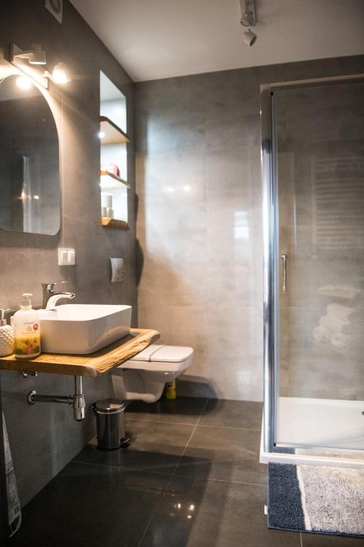 Kúpeľňa v ubytovaní Apartamenty Królewskie