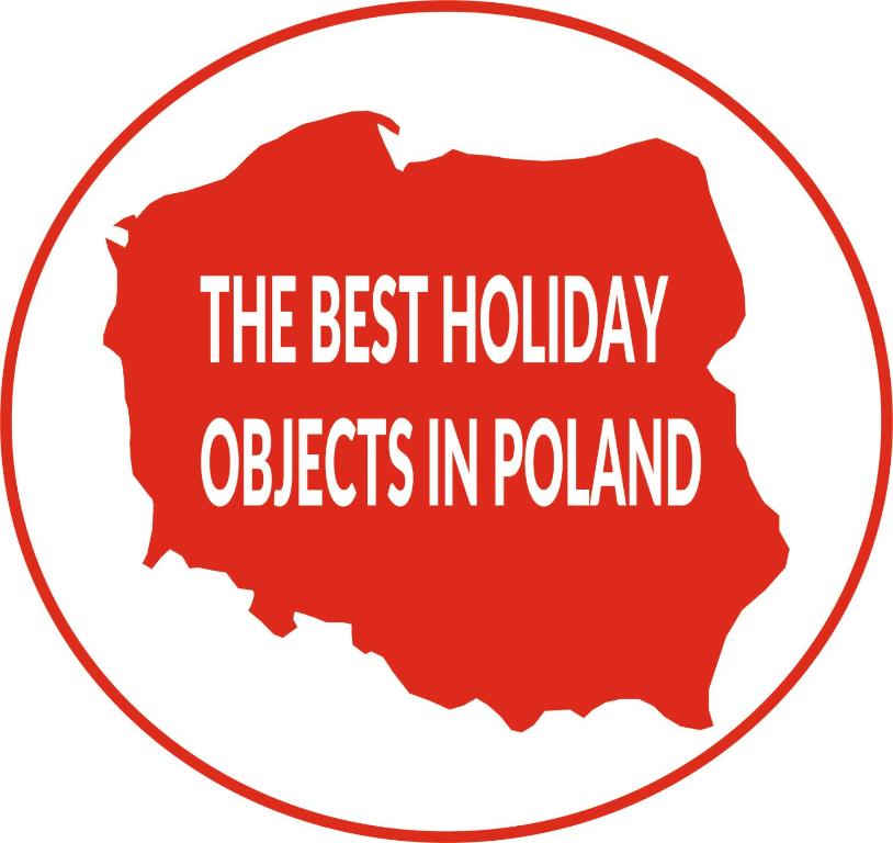 een label met de woorden de beste vakantieobjecten in Polen bij Yellow Submarine in Międzyzdroje