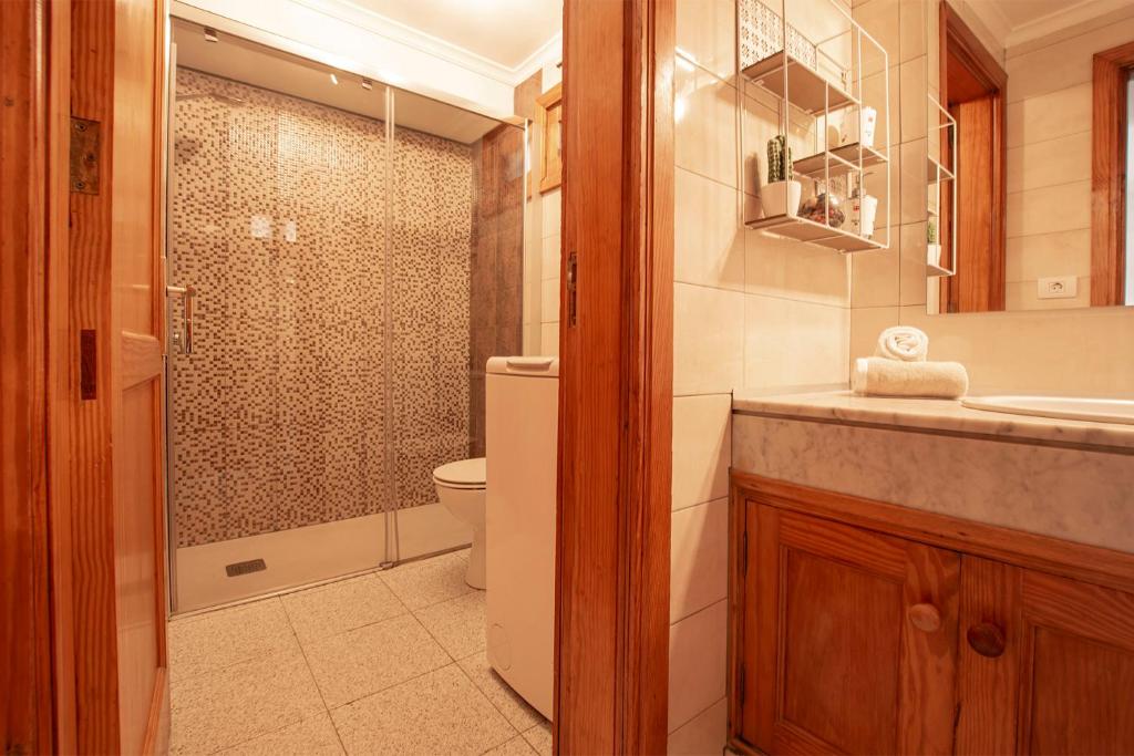 Łazienka w obiekcie Lanzahost Casita El Molino
