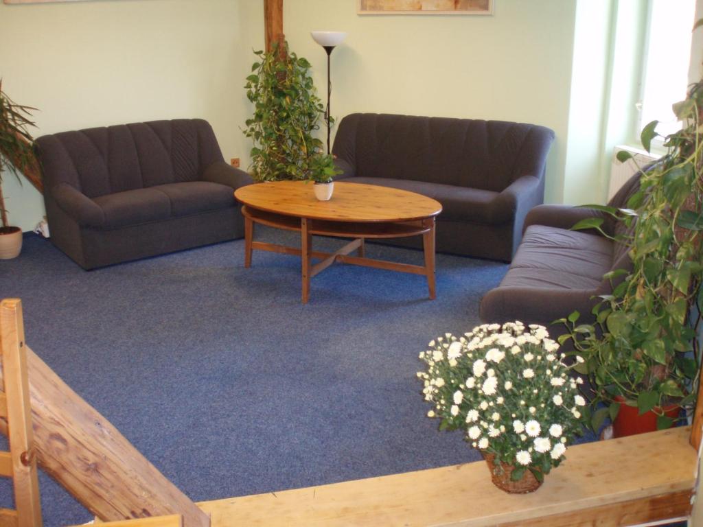 Posezení v ubytování Hotel Mrázek