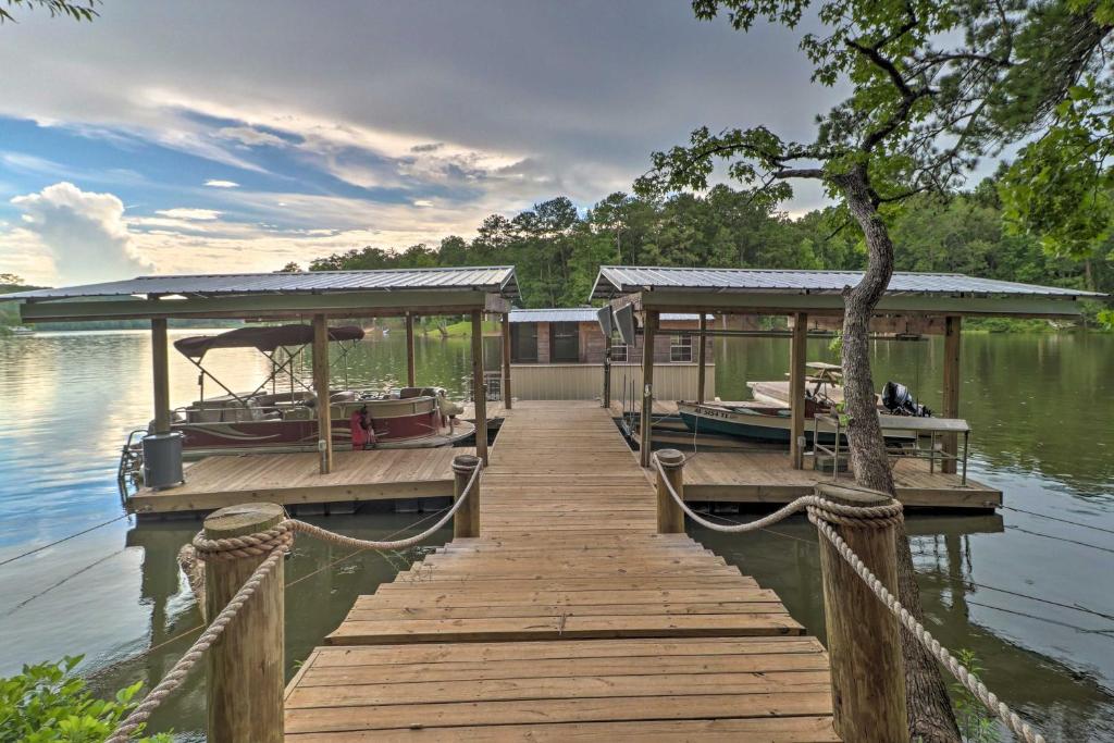 Rustic-Chic Riverfront Home with Dock, Deck and Canoes!