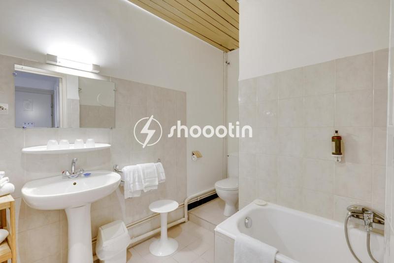 Koupelna v ubytování Hotel d'Angleterre