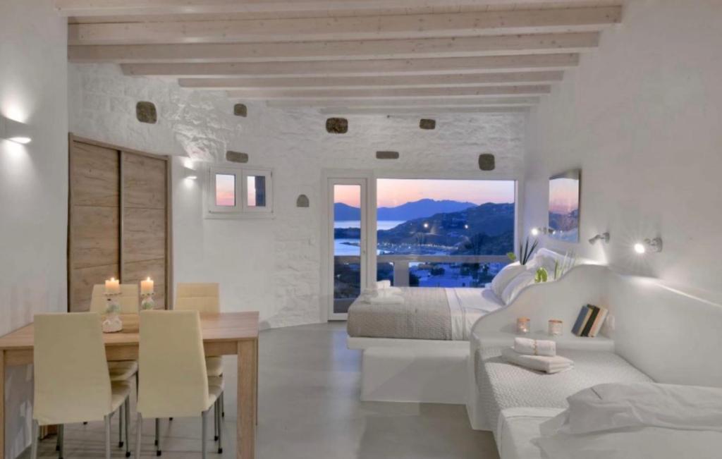 Posezení v ubytování Crystal Suites