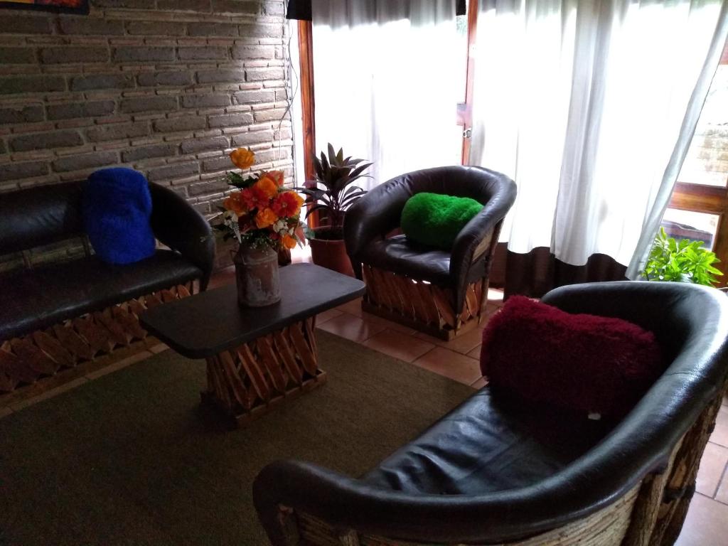 Posezení v ubytování Cabaña "La Matera"