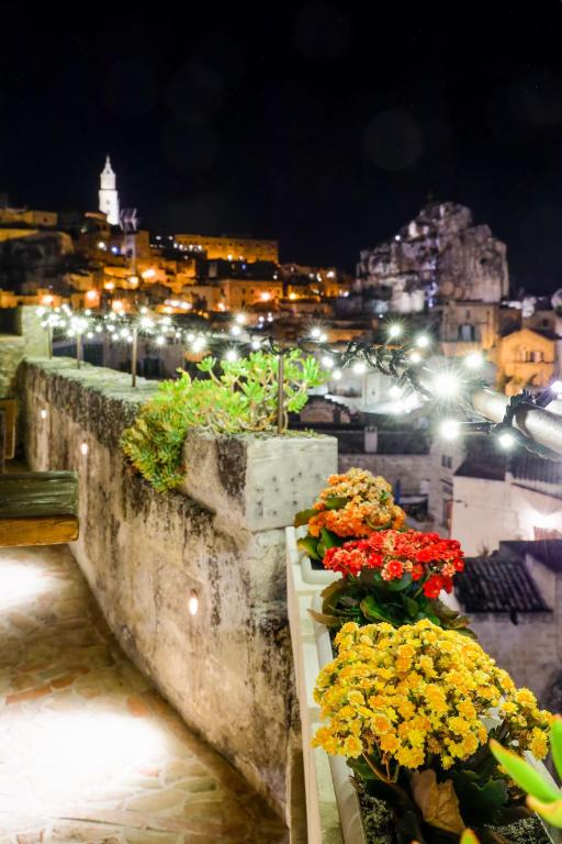 Ein allgemeiner Blick auf Matera oder ein Stadtblick von der Pension aus