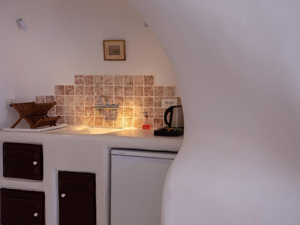 Kuchyň nebo kuchyňský kout v ubytování Abelis Canava Luxury Suites