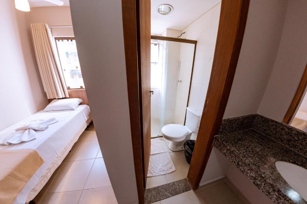 Koupelna v ubytování Hotel Ipiranga Maringa