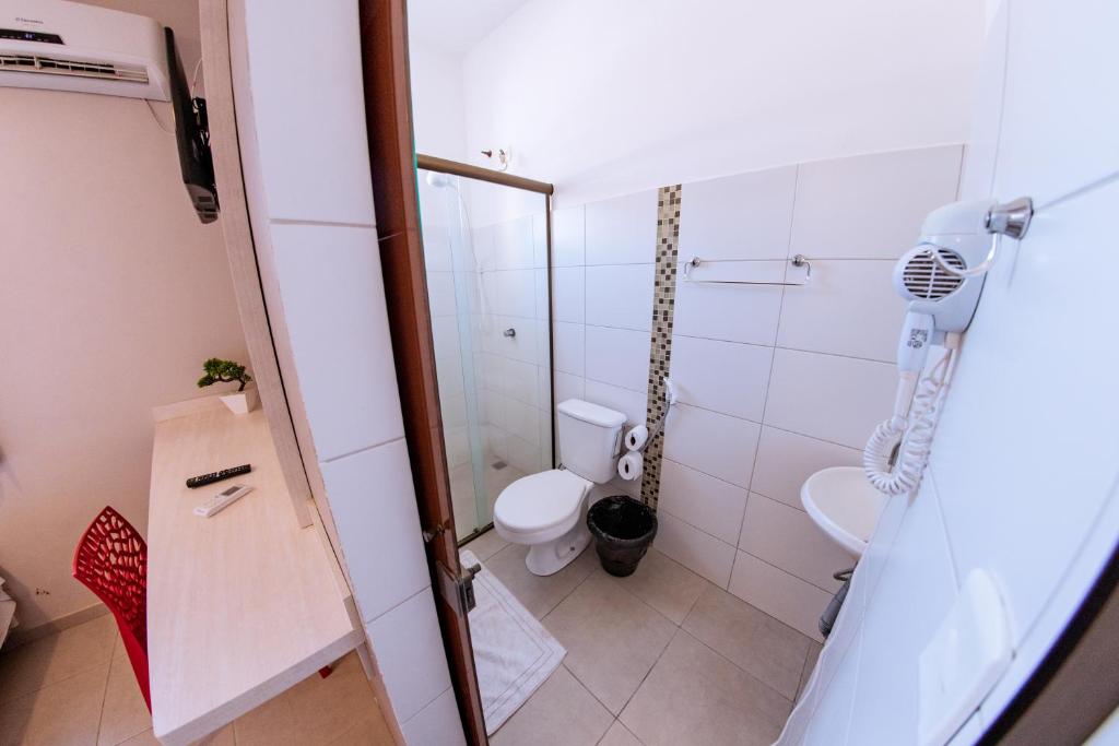 Koupelna v ubytování Hotel Ipiranga Maringa