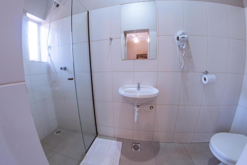 Koupelna v ubytování Hotel Ipiranga Maringa