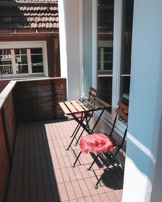 Balkón nebo terasa v ubytování Solarberg Apartment