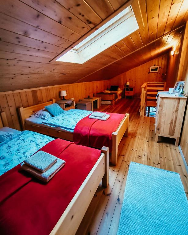 Postel nebo postele na pokoji v ubytování Lupshalte