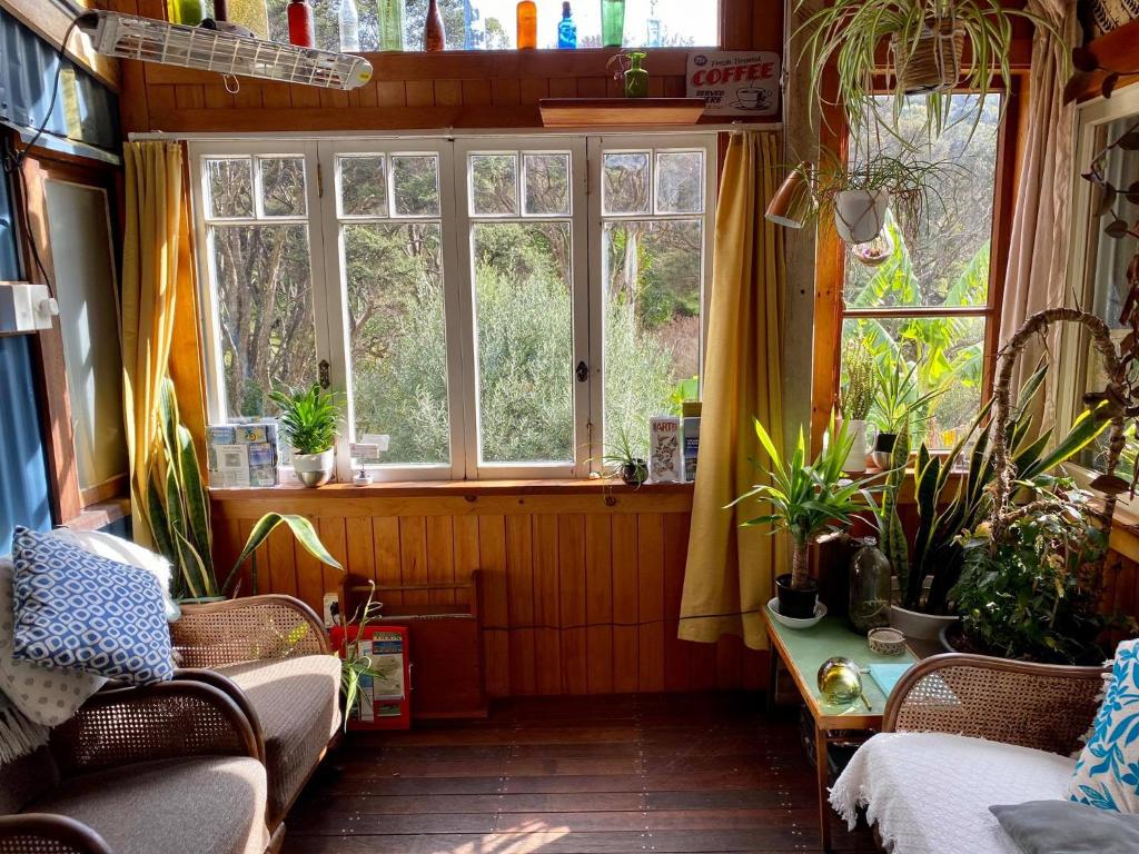 Posezení v ubytování Waiheke Island Guesthouse