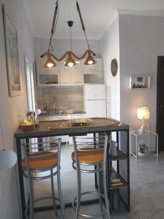 Kuchyň nebo kuchyňský kout v ubytování Sea Apartment