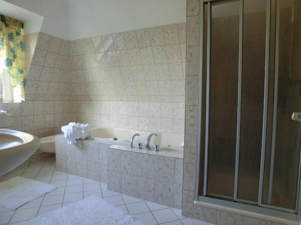Koupelna v ubytování Hotel Nordic
