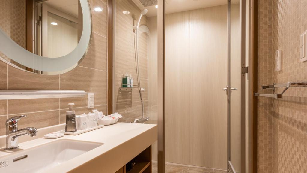 Koupelna v ubytování Kinugawa Hotel Mikazuki
