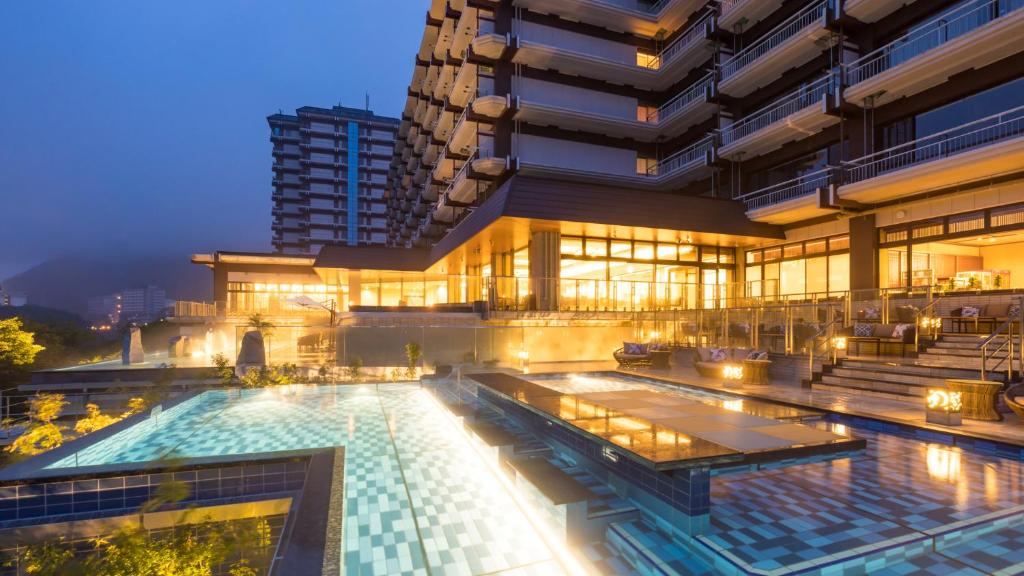 Bazén v ubytování Kinugawa Hotel Mikazuki nebo v jeho okolí