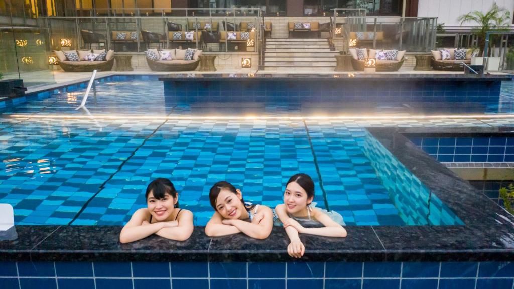 Bazén v ubytování Kinugawa Hotel Mikazuki nebo v jeho okolí