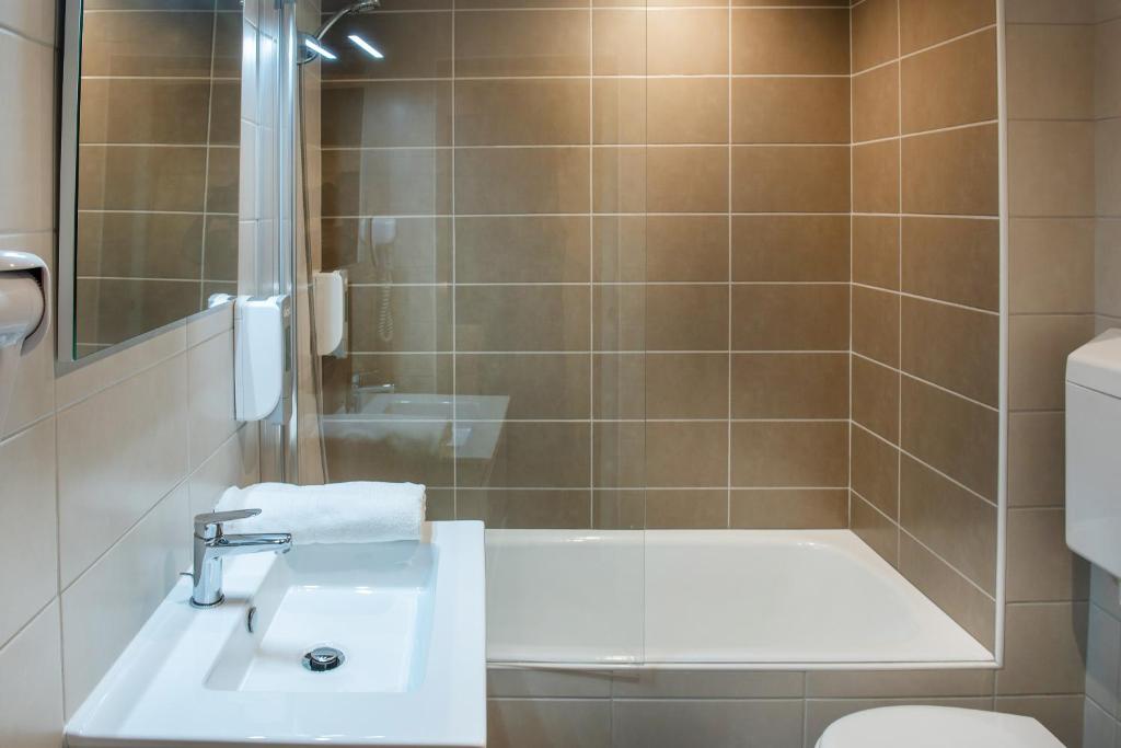 Koupelna v ubytování Hôtel Stella