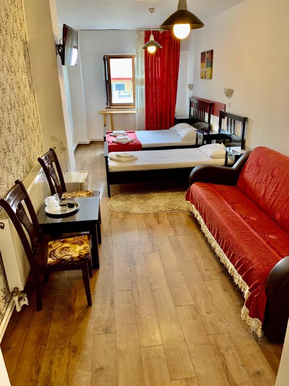 Postel nebo postele na pokoji v ubytování Hotel Funnytime