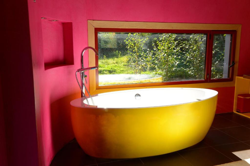 Koupelna v ubytování Terragora Lodges - Hébergement atypique