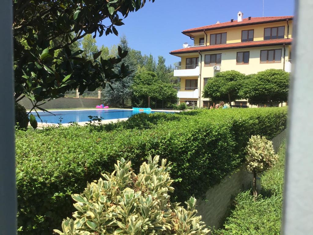 Πισίνα στο ή κοντά στο SunnySeasons Apartment with swimming pool view