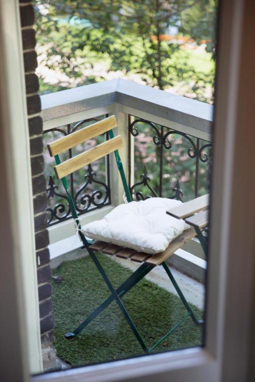 Balkón nebo terasa v ubytování MUZE Hotel Utrecht