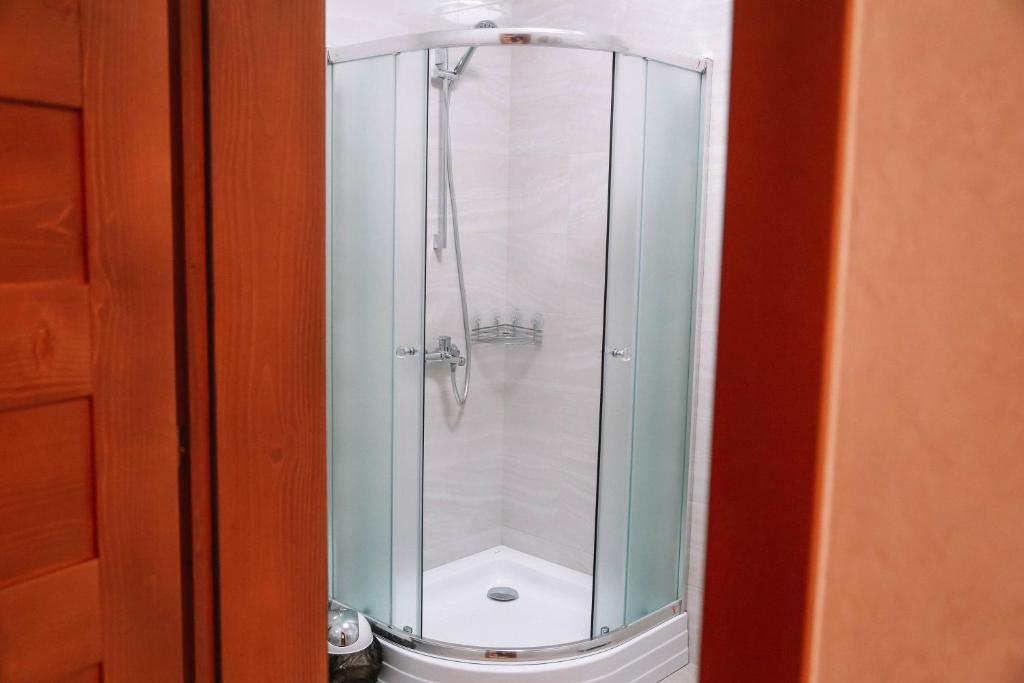 Koupelna v ubytování HOTEL Баймонт