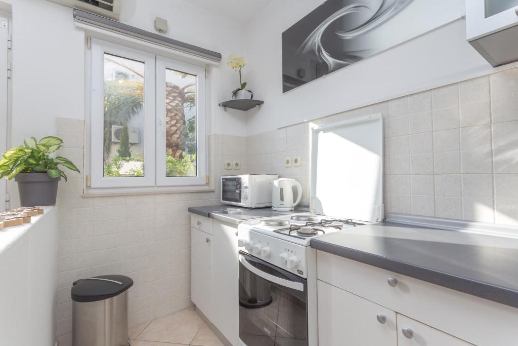 Kuchyňa alebo kuchynka v ubytovaní Apartman Lucy