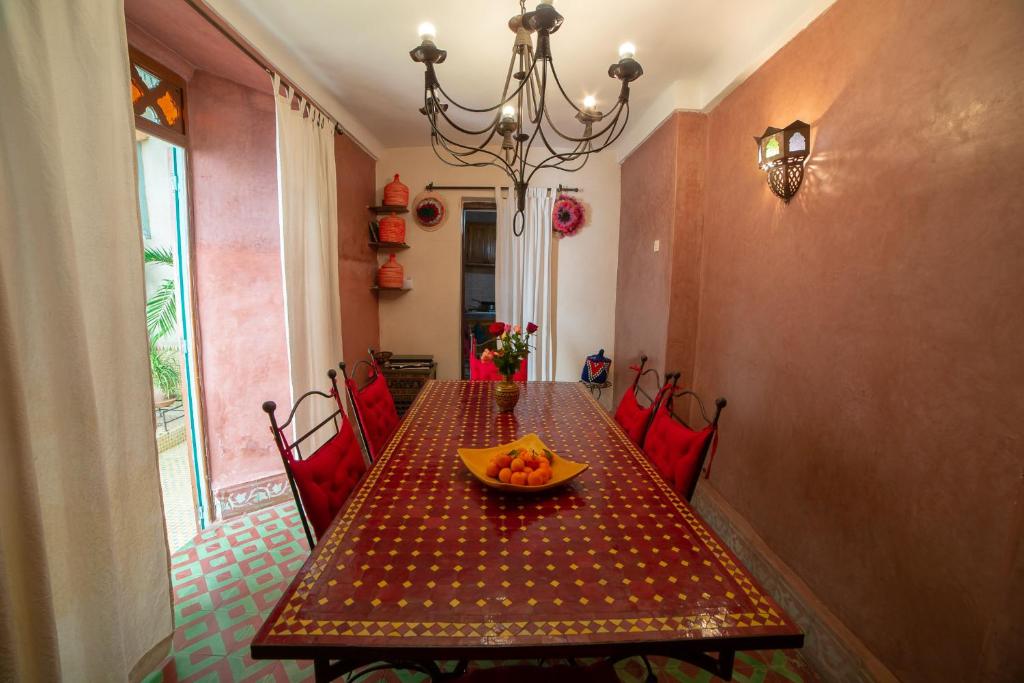 Posezení v ubytování Riad Dar Marhaba